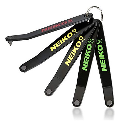 Conjunto De Chaves De Fenda Neiko Ultra Low Offset De 5 Peça