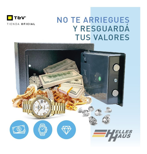 Imagen 8 de 10 de Caja Fuerte Digital Chica Seguridad Alemana Con Alarma Tecla