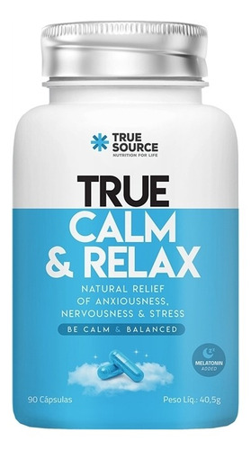 True Calm & Relax (90 Caps) Relaxante - True Source