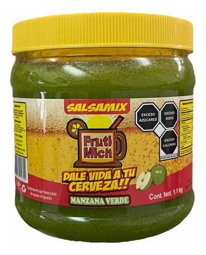 Escarchado De Michelada Manzana Verde Pop 1.1kg Frutimich