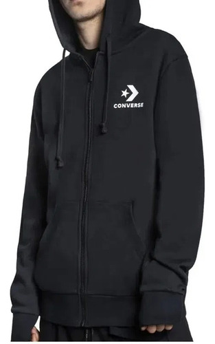 Campera Converse Rústica Modelo Nova Jacket Negro Exclusiva