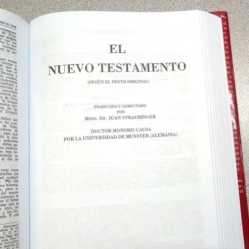 Imagen 5 de 8 de Biblia Comentada Straubinger . Completa