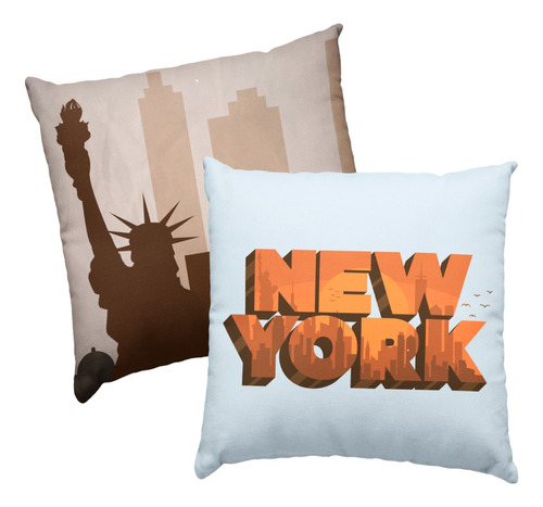 2 Funda Decorativa Para Almohada Ciudad Nueva York 