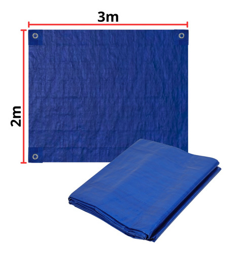 Lona Multiuso Color Azul 2mx3m 110g