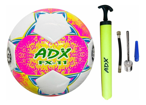 Balon Soccer Adx Cosido/maquina Peso Y Medida Reglamentaria Color Multicolor