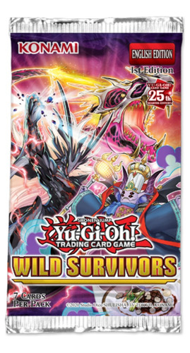 Booster Yugioh Wild Survivors 7 Cartas Ingles Original 