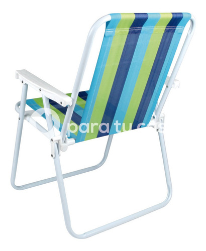 Sillón Playa Camping Pescador Acero Rafia Mor Ct