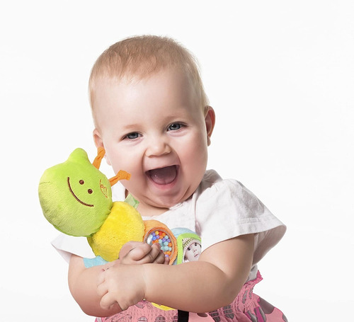 Oruga Didáctica Sonajero Colgante Bebe Juguete Primera Edad Color Multicolor