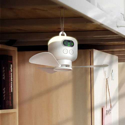De Ventilador De Techo Grande Recargable Por Usb Con Aspas