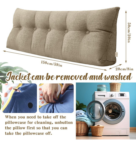 Wenqik Almohada De Cuña, Cabecero Triangular, Respaldo De De