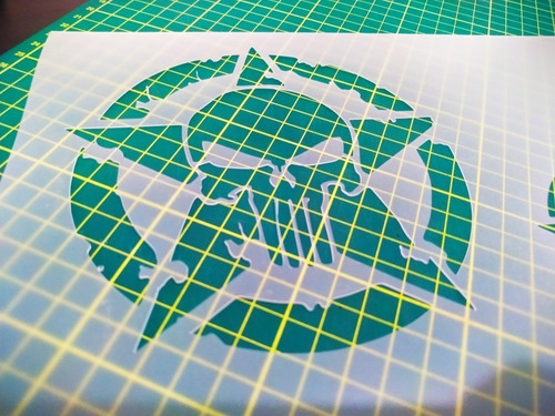 Stencil Punisher Com Estrela / Molde Vazado O Justiceiro