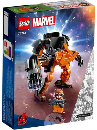 Lego Marvel Vengadores Armadura Robotica De Rocket Cantidad De Piezas 98