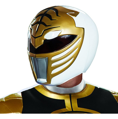 Casco De Ranger Blanco Disguise Power Rangers Para Adultos