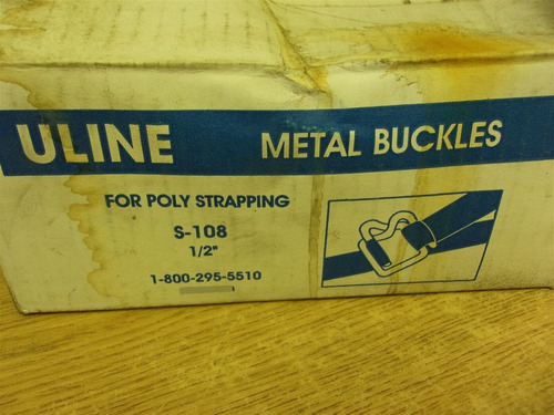 New Uline Metal Buckles 1/2 For Poly Strapping S-108, L Bbt