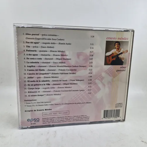 Ernesto Mendez - Alma Guarani - Guitarras Del Mundo Cd - Mb (Usado)