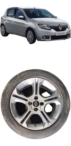 Roda Com Pneu 195/55 R16 Renault Sandero Original