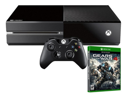 Microsoft Xbox One 500GB Gears of War 4 cor  preto