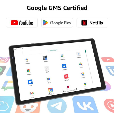 Tablet Android 14 Octa-core De 10,1 Pulgadas, Cámara Dual De