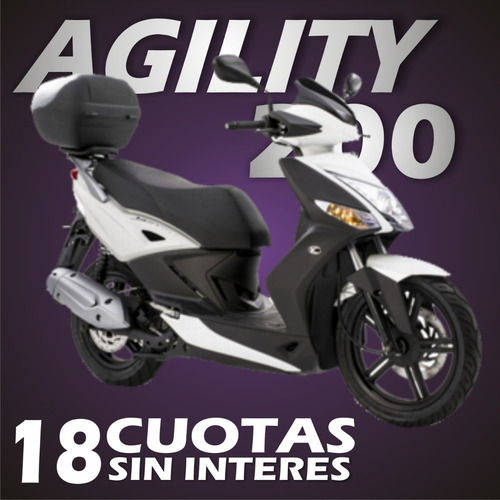 Imagen 2 de 19 de Kymco Agility 200i /2022/ 0km / 3 Y 12 Cuotas S/interes.