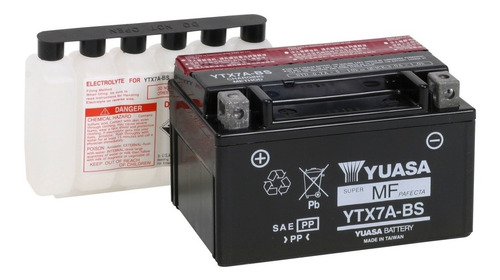 Bateria De Moto Ytx7a-bs Original Yuasa Japonesa Garantizada