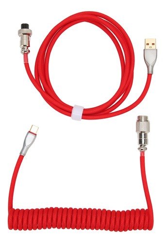 Cable De Teclado Rojo Rojo Para Juegos Mecánico De Doble Man