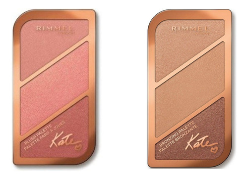 Combo Paletas Maquillaje Rimmel London Bronzing + Kate Blush