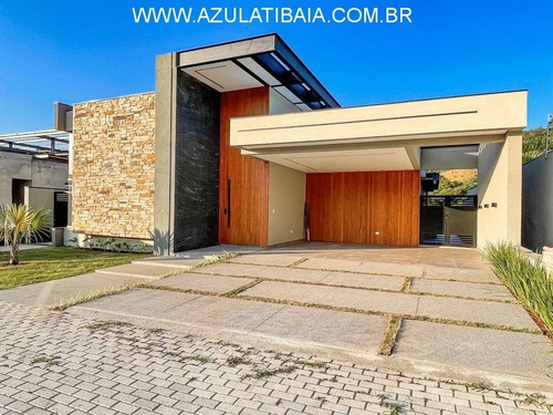 Imagem 2 de 30 de Casa Térrea Condomínio Granville Atibaia, Portaria, Rondas, Área De Lazer Em Projeto, - Ca01091 - 68871131
