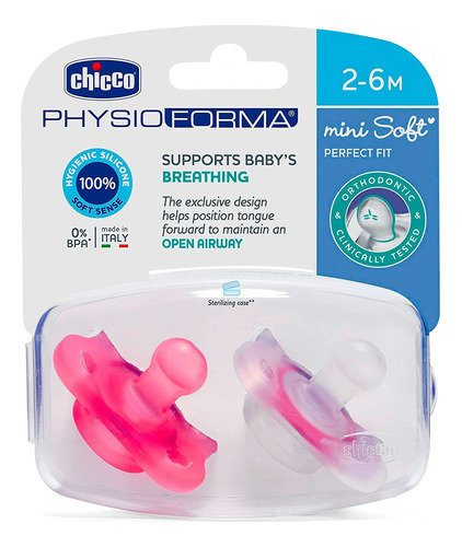 Chicco Set Physioforma Mini Soft Rosa Para Bebés 2 A 6 Meses