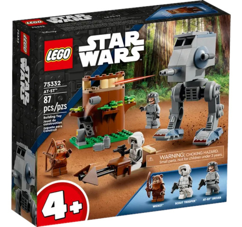 Lego Star Wars  At-st  87 Piezas Wicket Biker Scout 75332