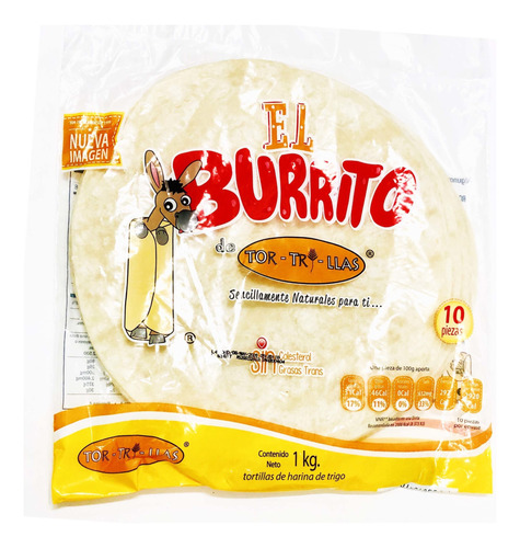 1 Kilo De Tortillas De Harina 30 Cm Crepera / Burritos