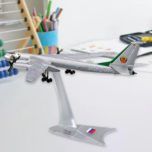 Modelo De Avión Bombardero De Tu-95 A Escala 1:200 Rusia