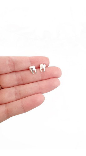 Aros Muela Diente Plata Regalo Odontologa Dentista Muelitas