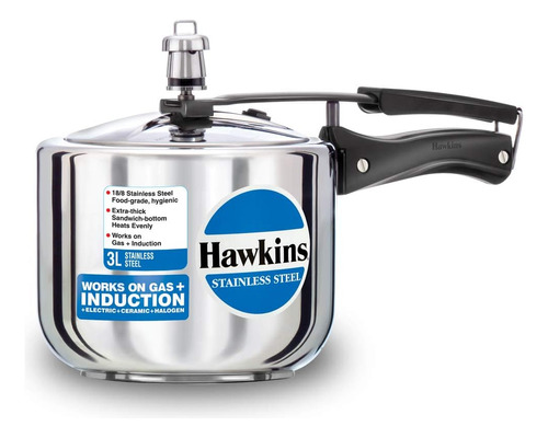 Olla A Presión Hawkins B33 De Acero Inoxidable, Pequeña, Pla