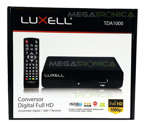 Decodificador Sintonizador Tda Tv Digital Hd Luxell Hdmi Av