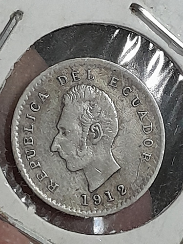 Moneda Ecuador  1/2 Sucre 1912 Km#55 Ref 691 Libro 4