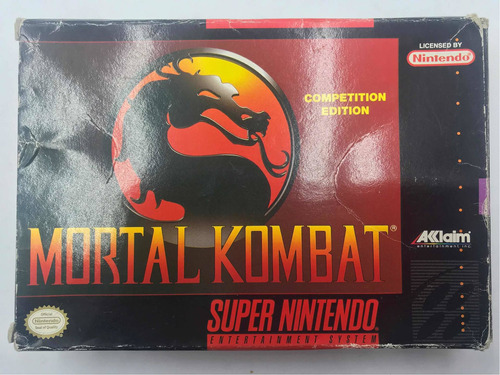 Nintendo Snes Mortal Kombat Con Caja Juego Original