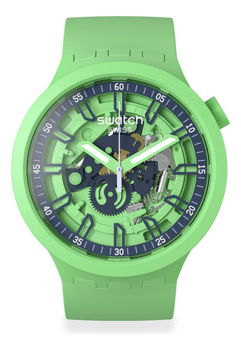 Reloj Unisex Swatch Fresh Squeeze Verde Modelo Sb01g101