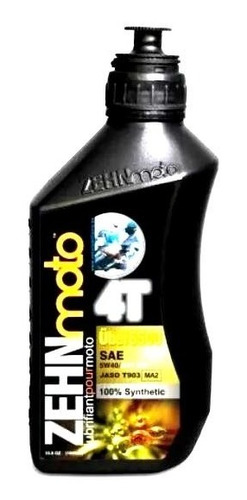 Aceite Para Motos 4t 5w40 Sintetico Zehnmoto