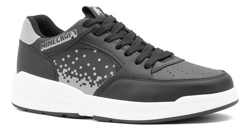 Tenis Minercraft Para Hombre Creeper Pixelado Yuyin Comodo Negro Urbano