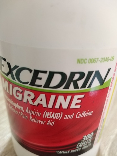 Excedrin Migraña * 300 Tabletas 