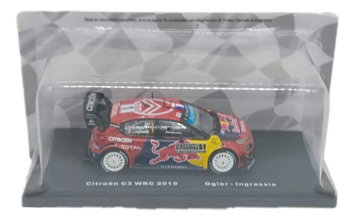 Colección Oficial Wrc 6 Citroen C3 Wrc Ogier-ingrassia 2019 Rojo/azul/amarillo