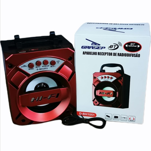 Parlante Portátil Grasep D-bh1051 Bluetooth