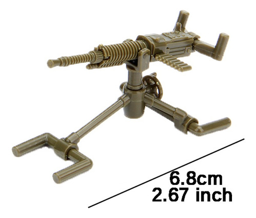 Ametralladora Pesada De Bloques Compatible Con Lego Soldado