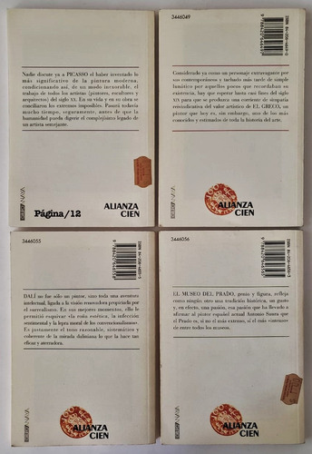 Lote 10 Libros Alianza 100 Arte Literatura Dali Wilde Darwin
