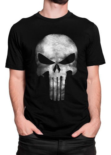 Camiseta  Caveira Rock Personalizadas Punisher Justiceiro