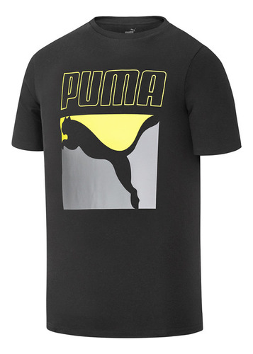 Polera Puma Box Graphic Tee Negro Hombre