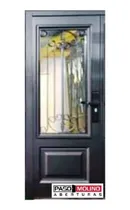 Comprar Puerta De Seguridad Modelo Doble Vidrio Con Reja Artística