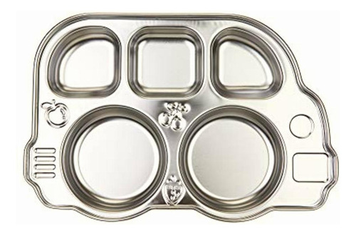 Innobaby Din Din Smart Stainless Divided Platter, Stainless