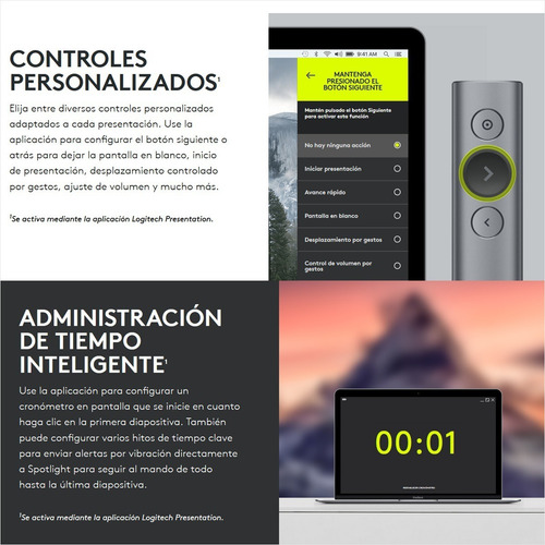 Señalador / Presentador Remoto Avanzado Logitech Spotlight