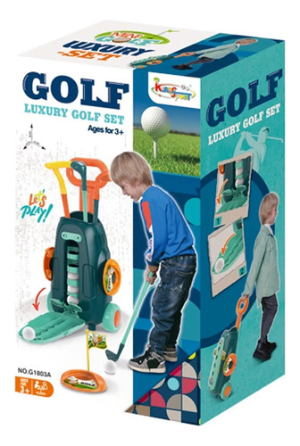 Juguete Golf Set Niños Maleta